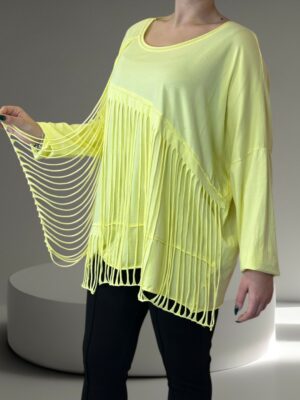 Γυναικεία μπλούζα με σκισίματα μοντέρνου στυλ