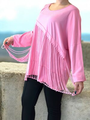 Γυναικεία μπλούζα με σκισίματα μοντέρνου στυλ