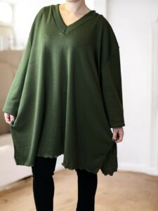 Chic μπλουζοφόρεμα με V που ξεχωρίζει