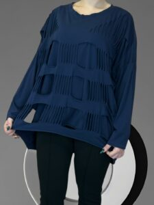 Στυλάτη μπλούζα με τετράγωνα cut-out