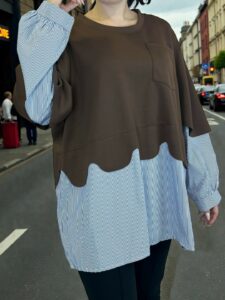 Μπλούζα με σχέδιο δύο κομματιών που ξεχωρίζει