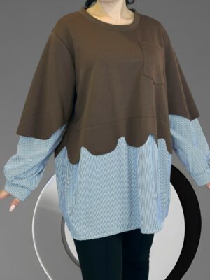 Μπλούζα με σχέδιο δύο κομματιών που ξεχωρίζει