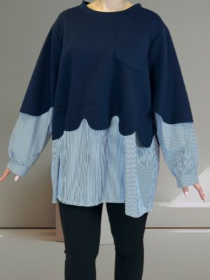 Μπλούζα με σχέδιο δύο κομματιών που ξεχωρίζει