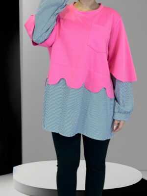 Μπλούζα με σχέδιο δύο κομματιών που ξεχωρίζει