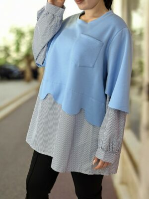 Μπλούζα με σχέδιο δύο κομματιών που ξεχωρίζει