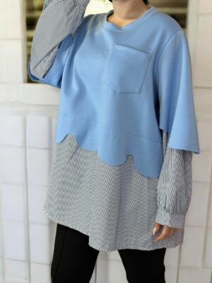 Μπλούζα με σχέδιο δύο κομματιών που ξεχωρίζει