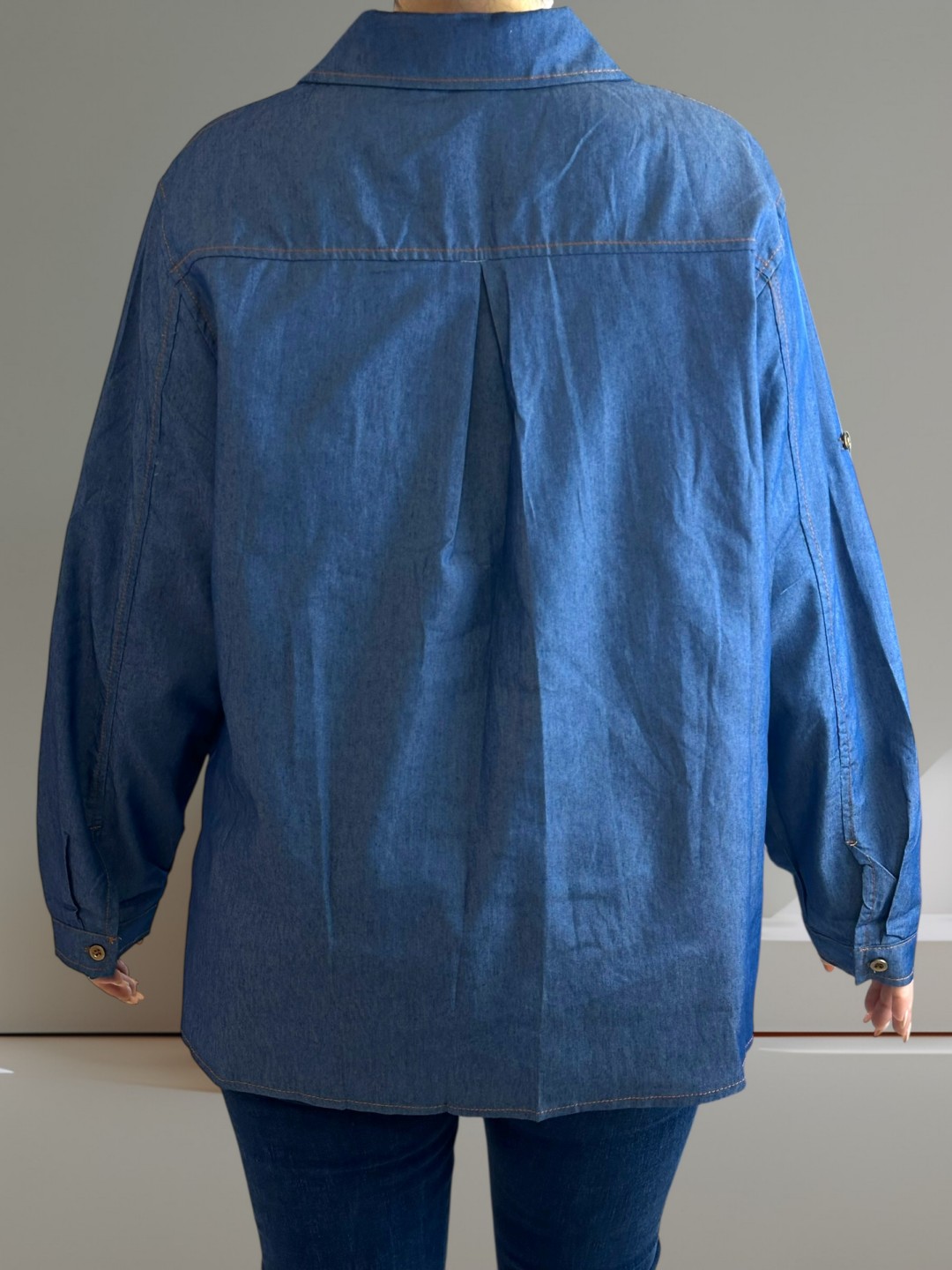 Denim πουκάμισο καθημερινής χρήσης