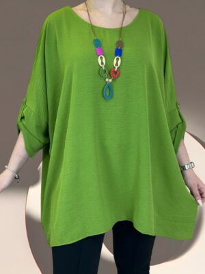 Oversized top με necklace detail