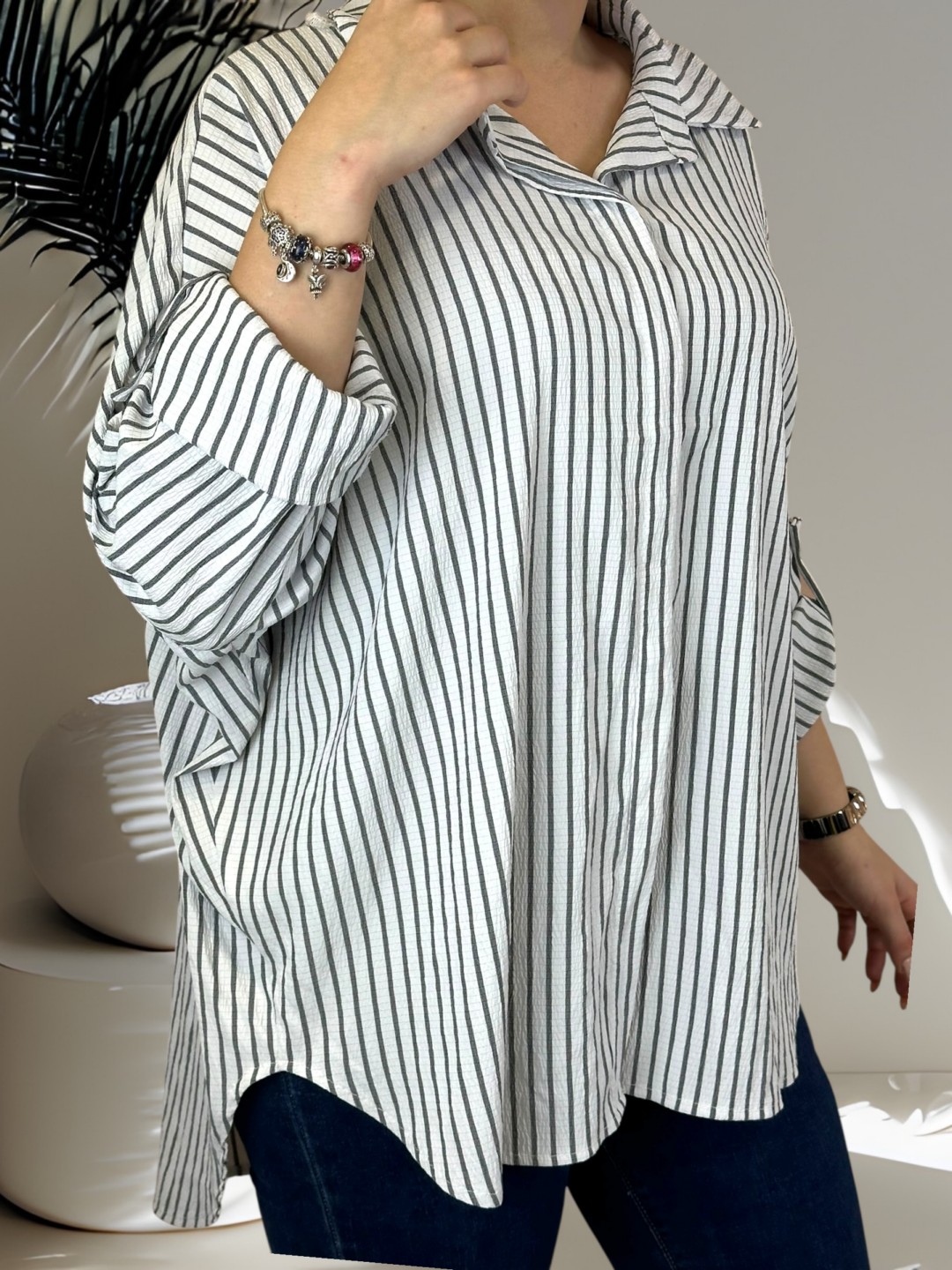 Must-have ριγέ πουκάμισο με exclusive υφή