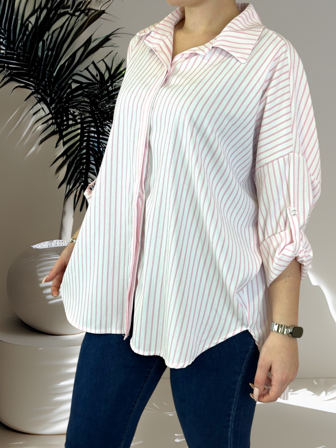 Must-have ριγέ πουκάμισο με exclusive υφή