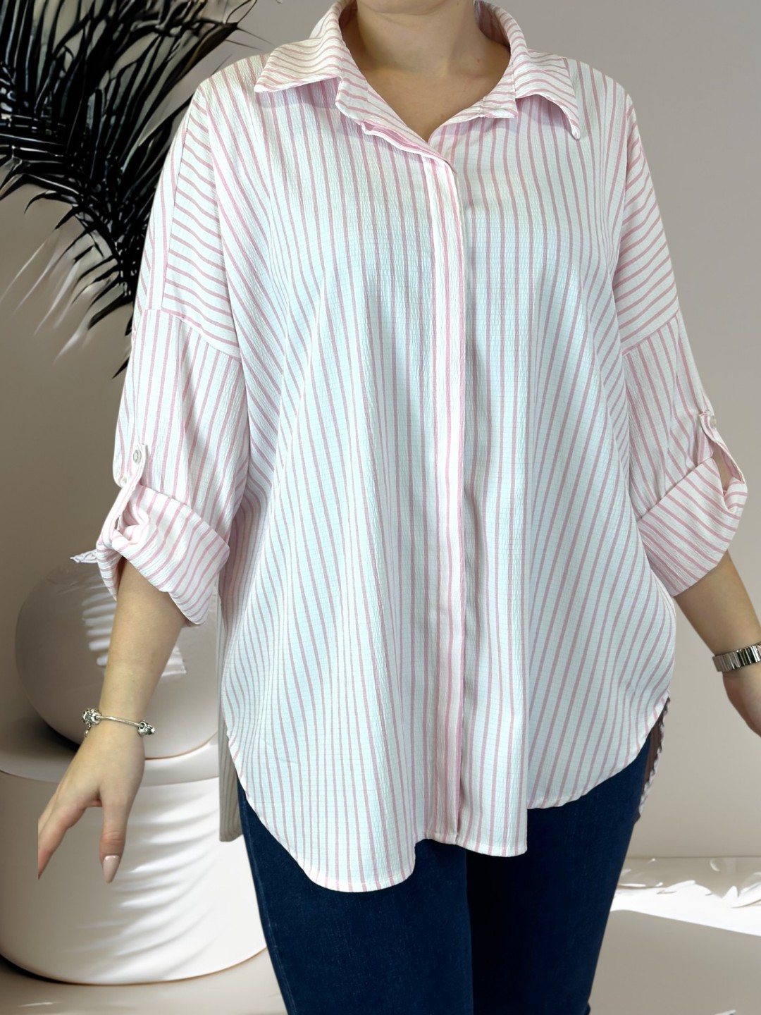 Must-have ριγέ πουκάμισο με exclusive υφή