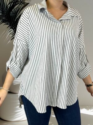 Must-have ριγέ πουκάμισο με exclusive υφή