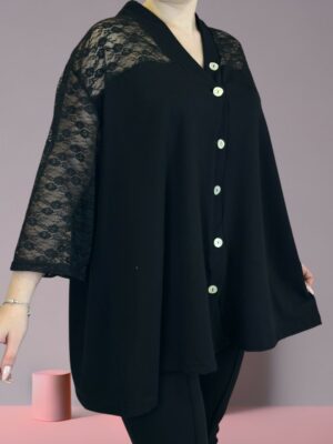 Premium πουκάμισο με φίνα δαντελένια λεπτομέρεια