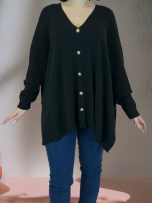 Άνετη Plus Size ζακέτα για καθημερινές εμφανίσεις