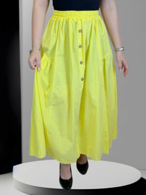 Sunny κίτρινη βαμβακερή φούστα<br/><small class="dmm_sku">Κωδικός προϊόντος: 8958-κιτρινο</small>