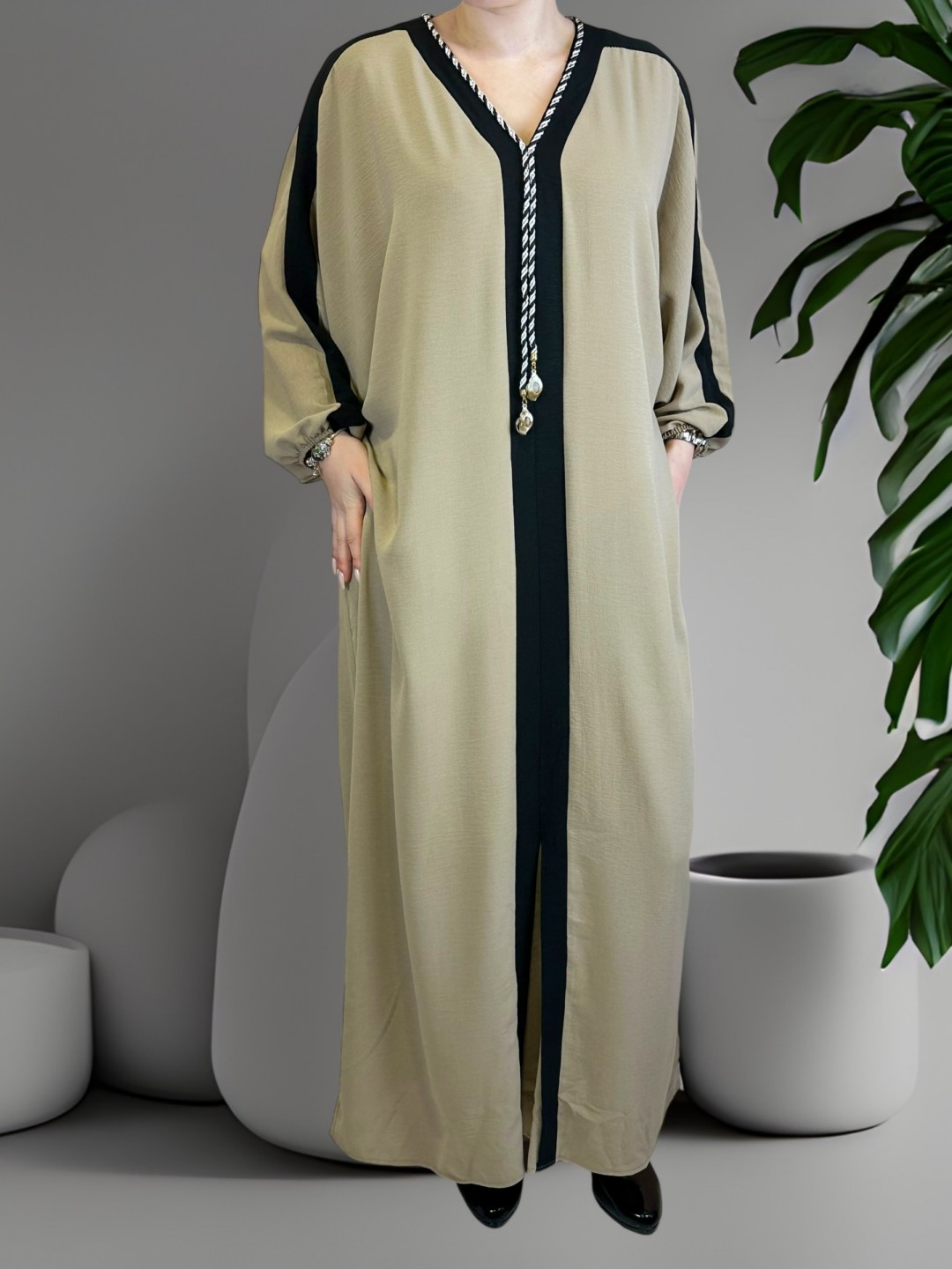 Bohemian φόρεμα kaftan look