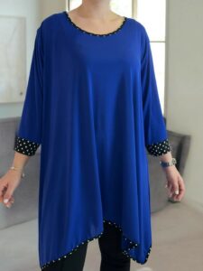 Polka dot μπλουζοφόρεμα