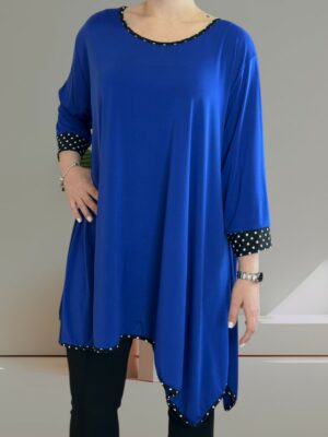 Polka dot μπλουζοφόρεμα