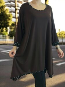 Polka dot μπλουζοφόρεμα