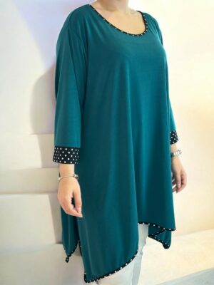 Polka dot μπλουζοφόρεμα