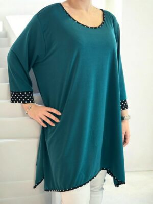 Polka dot μπλουζοφόρεμα