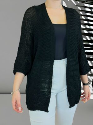 Η πορτοκαλί πλεκτή ζακέτα που φωτίζει το look