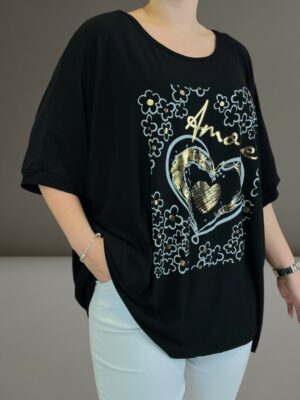 Μπλούζα με heart print