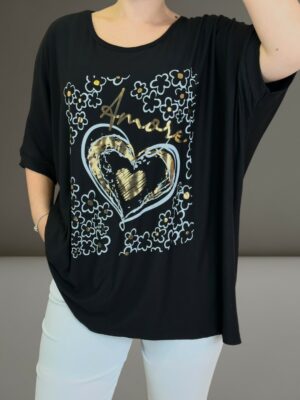 Μπλούζα με heart print