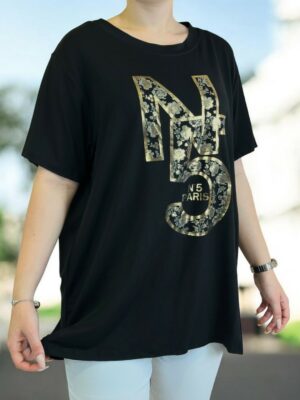 Μπλούζα με χρυσή στάμπα