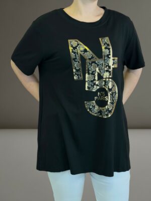 Μπλούζα με χρυσή στάμπα