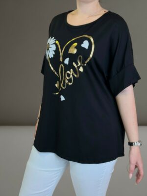 Μπλούζα με λουλουδάτο σχέδιο μαργαρίτα