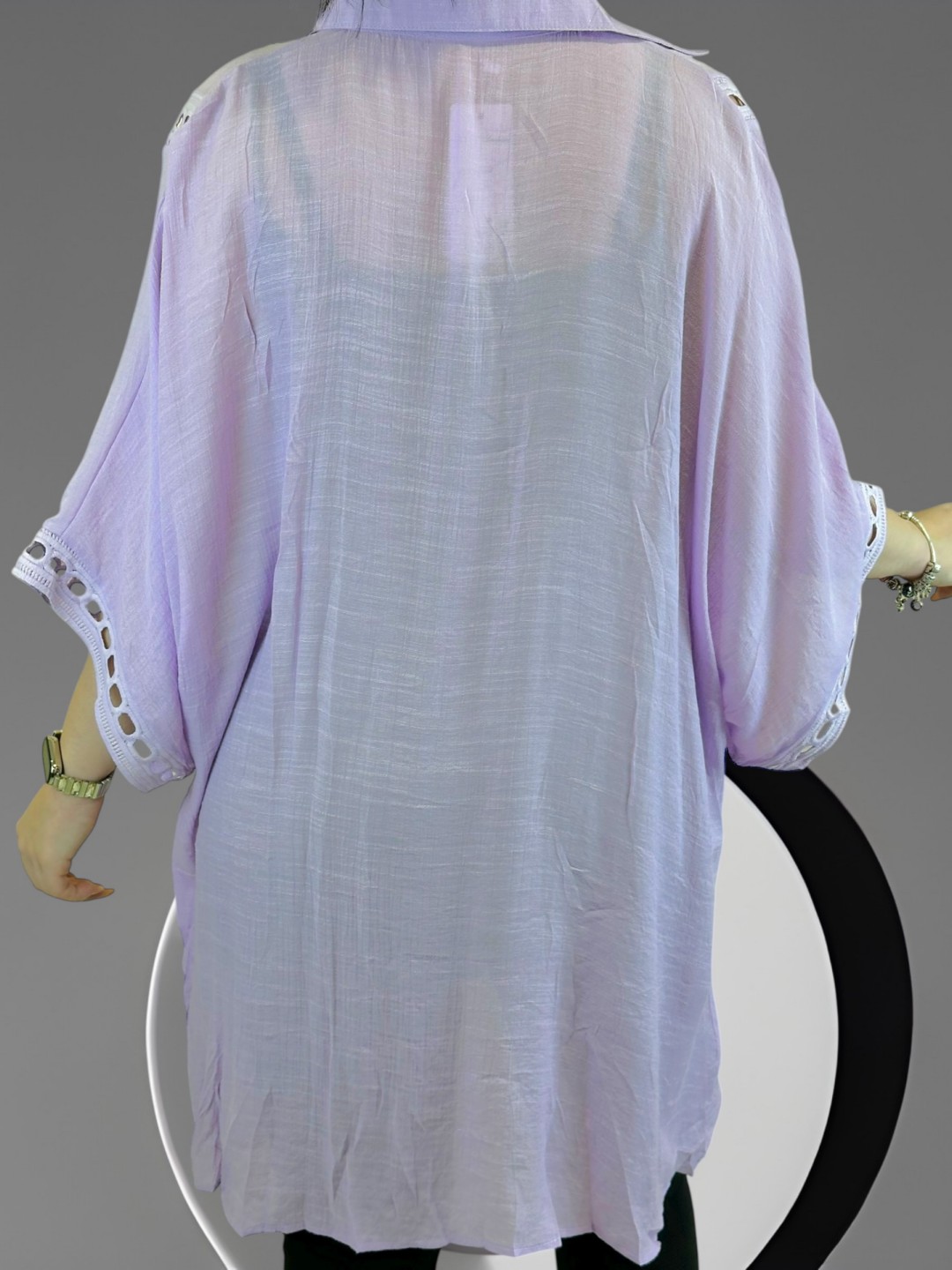 Άνετο πουκάμισο καφτάνι με ιδιαίτερα σχέδια