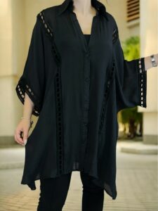 Άνετο πουκάμισο καφτάνι με ιδιαίτερα σχέδια