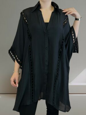 Άνετο πουκάμισο καφτάνι με ιδιαίτερα σχέδια