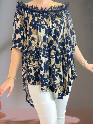 Chic μπλούζα με lace detail