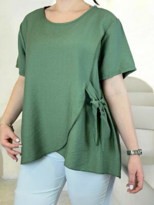 Fashion μπλούζα με πλαϊνό δέσιμο