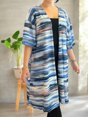 Luxury μακριά ζακέτα Plus Size