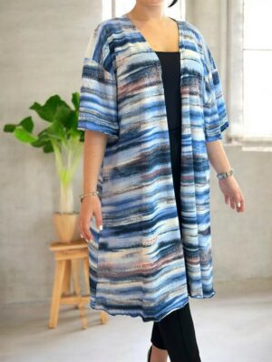 Luxury μακριά ζακέτα Plus Size