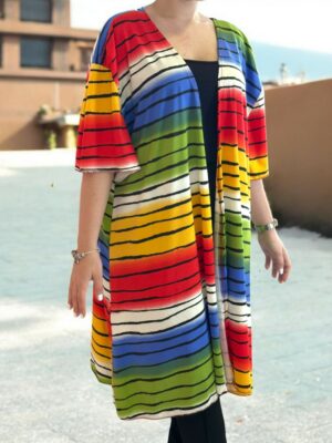 Luxury μακριά ζακέτα Plus Size