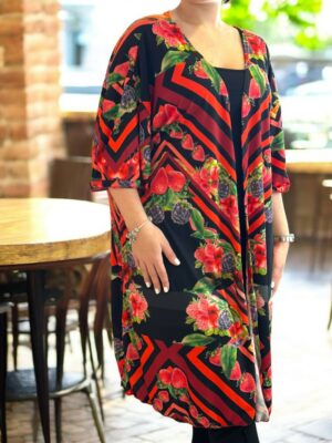 Luxury μακριά ζακέτα Plus Size