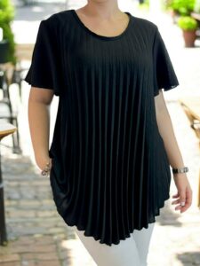 Trendy πλισέ μπλούζα