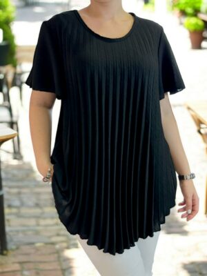 Trendy πλισέ μπλούζα