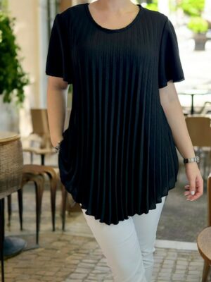 Trendy πλισέ μπλούζα