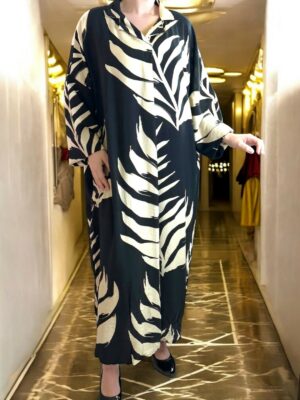 Elegant καφτάνι με διχρωμική αισθητική