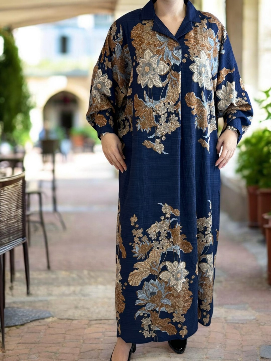 Elegant καφτάνι με διχρωμική αισθητική