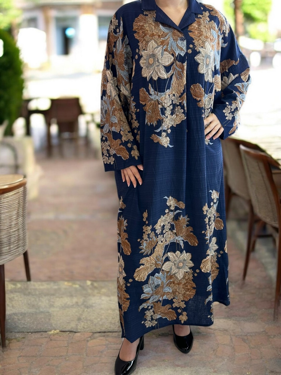 Elegant καφτάνι με διχρωμική αισθητική