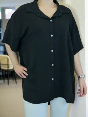 Fashion πουκάμισο με δυναμική πλισέ πλάτη