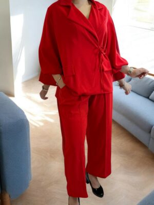 Power suit με balloon μανίκια