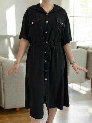 Button detail φόρεμα