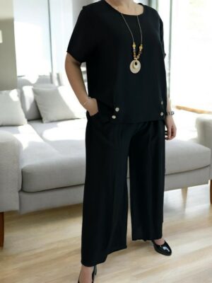 Must-have σετ με button detail